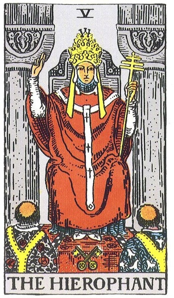 교황 카드 정방향