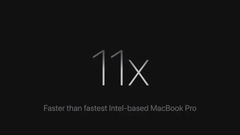 인텔 베이스 맥북 프로보다 11배 빠른